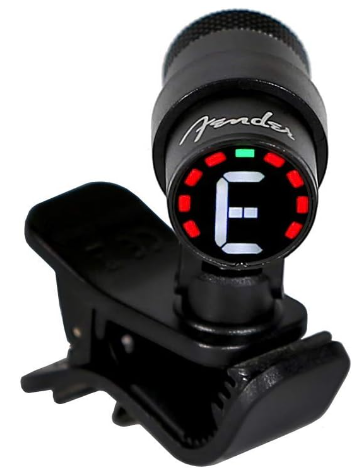 Fender©Bullet Chromatic Clip-On Tuner For GuitarBass - LED Color Screen - Color Black