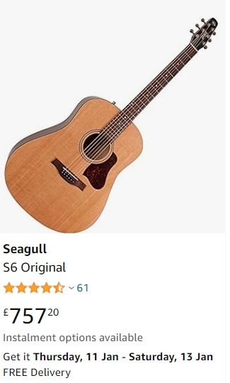 Seagull S6 Original Guitar