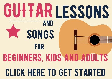 Guitar Lessons and Songs for Beginners, Kids and Adults.