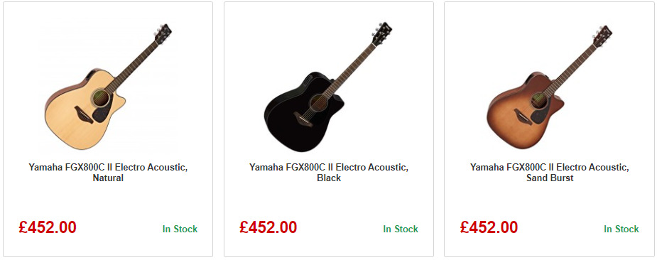 Yamaha FGX800C series