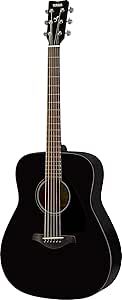 Yamaha FG800 the iconic beginner's acoustic guitar with an authentic sound for adults and teenagers, 44 wooden guitar in black