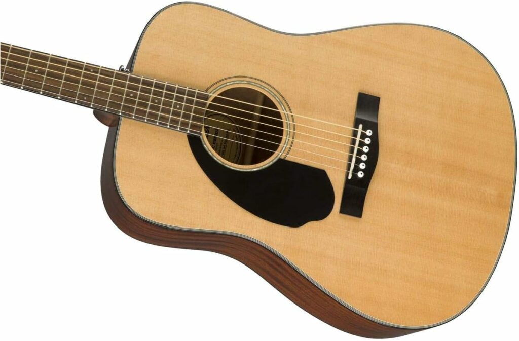 Fender CD-60S Dreadnought Acoustic Guitar, Left Handed, Walnut Fingerboard, Natural, Comes with Free Virtual Lessons