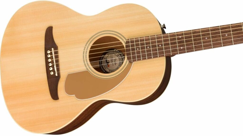 Fender Sonoran Mini Acoustic Guitar, Natural, includes a Guitar Gig Bag